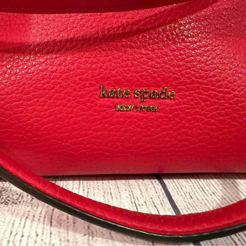Kate Spade Red Shoulder Bag with Versatile Straps/11x9in - Picture 2 of 15